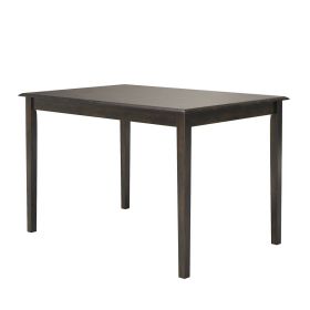 Farmhouse 32 x 48 inch Dining Table in Antique Black Wood Finish